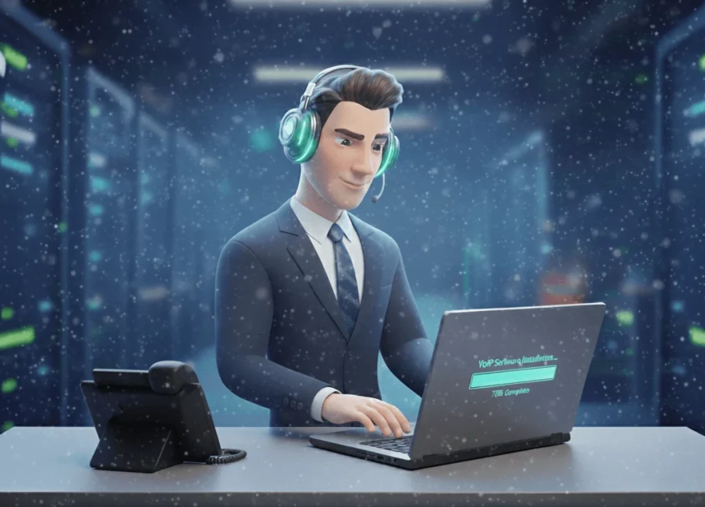 راه اندازی سیستم voip